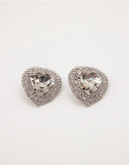 Orecchini heart diamonds